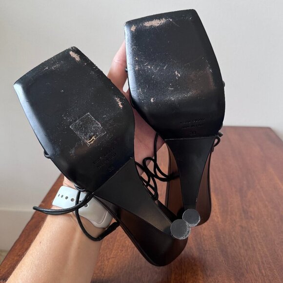 Gia Borghini Strappy Leather Wedge Sandal - Picture 7 of 11